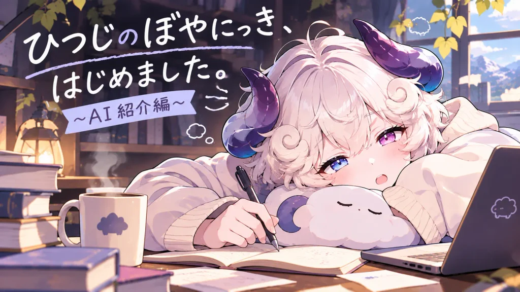 ひつじのぼやにっき、はじめました。～AI紹介編～